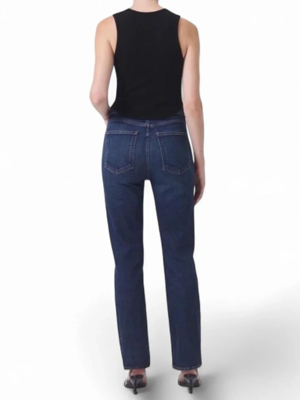 AGOLDE Stovepipe High Rise Straight Leg Jeans Discord 24 NWT